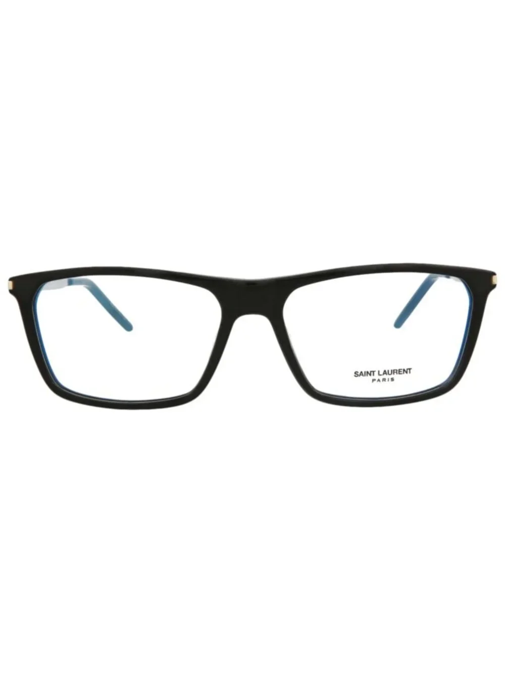 New Saint Laurent Women's Eyeglasses Square Rectangle Acetate Frame Mens Black